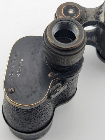 Rare 1914 WWI German Military Binoculars G. Rodenstock Dienstglas Munchen Dienst