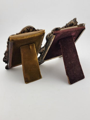 Antique Victorian Miniature Picture Farmes. Gorham Sterling Silver & Baroque.