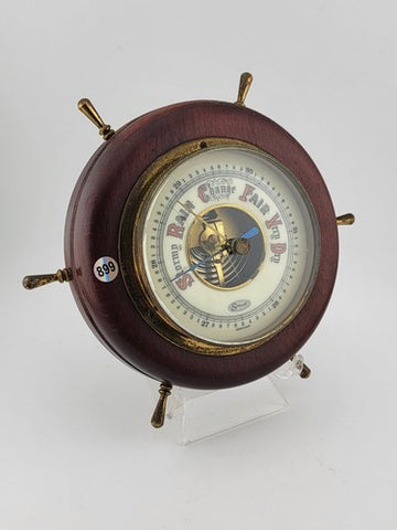 VINTAGE wall BAROMETER / STELLAR / GERMANY  5"d boat WEATHER GAUGE Nautical