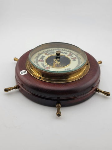 VINTAGE wall BAROMETER / STELLAR / GERMANY  5"d boat WEATHER GAUGE Nautical