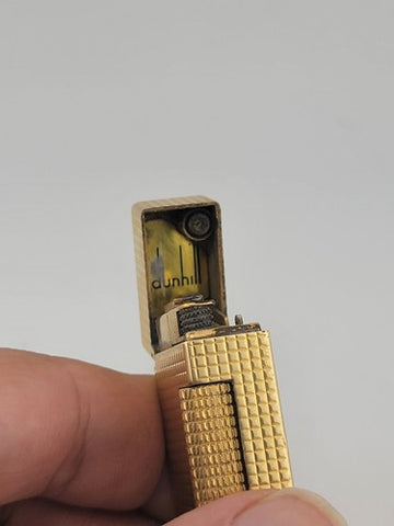 Vintage Dunhill Rollagas Gold Tone Made in Switzerland Very Clean. Untested.