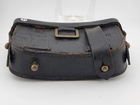 Private: Antique 1876 Indian Wars 120R Leather Cartridge / Ammo Pouch Arsenal