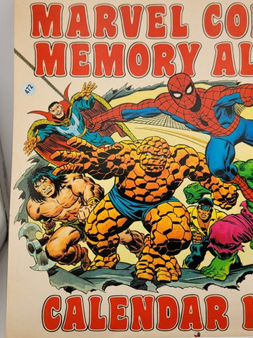 MARVEL COMICS MEMORY ALBUM CALENDAR 1977 ROY THOMAS JACK KIRBY COLAN UNUSED.