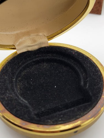 Vintage Seth Thomas Travel Alarm Clock With Original Clam Shell Case Germany