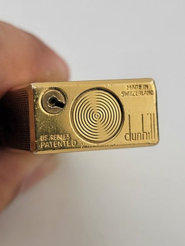 Vintage Dunhill Rollagas Gold Tone Made in Switzerland Very Clean. Untested.