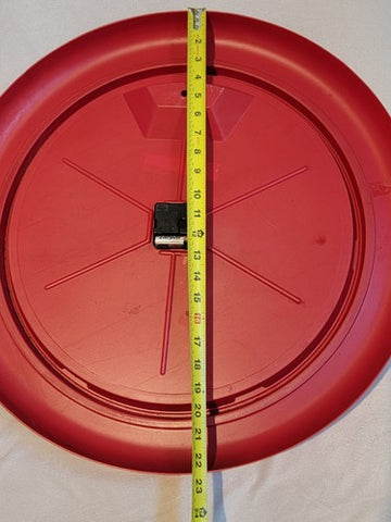 Vintage 1993 Old Milwaukee Beer Sign 22.5" Round Plastic Clock For Bar/ Mancave.