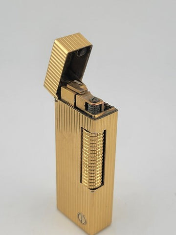Vintage Dunhill Rollagas Gold Tone Made in Switzerland Very Clean. Untested.
