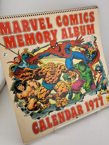 MARVEL COMICS MEMORY ALBUM CALENDAR 1977 ROY THOMAS JACK KIRBY COLAN UNUSED.