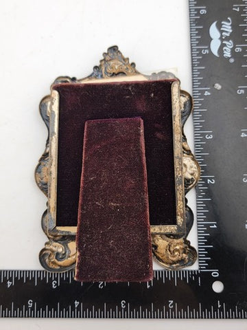 Antique Victorian Miniature Picture Farmes. Gorham Sterling Silver & Baroque.