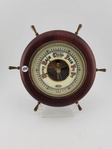 VINTAGE wall BAROMETER / STELLAR / GERMANY  5"d boat WEATHER GAUGE Nautical