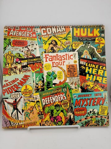 MARVEL COMICS MEMORY ALBUM CALENDAR 1977 ROY THOMAS JACK KIRBY COLAN UNUSED.