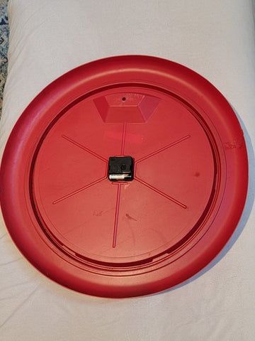 Vintage 1993 Old Milwaukee Beer Sign 22.5" Round Plastic Clock For Bar/ Mancave.