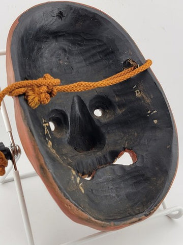 Yamanba mask, solitary old Man, nôh theater demon Hand Carved Wood & Dry Lacquer