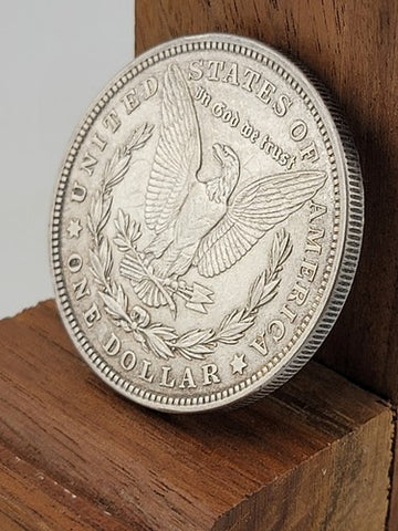 1921-D MORGAN SILVER DOLLAR WITH DIE CRACK REV (90% SILVER)