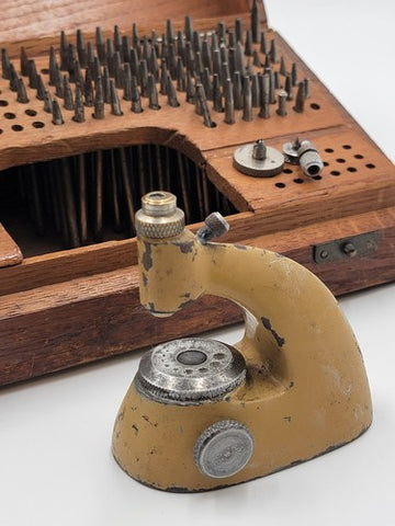 ANTIQUE C 1904 ESSER SWITZERLAND WATCHMAKER STAKING REPAIR TOOL Almost Complete.