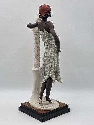 Giuseppe Armani Black Lady w Elephant 194/C Hand Signed LE 4393/5000 W COA & Box