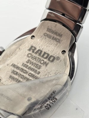 New High Tech Ceramic Titanium Rado Ovation Jubile Watch Ref 152.0493.3