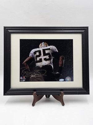 Reggie Bush Signed 8x10 Photo Steiner COA NFL Authenticated Saints Framed