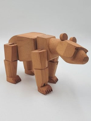 AREAWARE | URSA MINOR BEAR WOODEN TOY | DAVID WEEKS | WOOD CREATURES