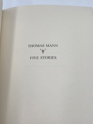 Thomas Mann Five Stories 1977 Franklin Library Leather Bound Collector Book. New