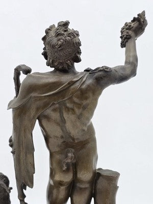 Rare Antique Italian Bronze Sculpture C 1830, Fauno Rosso' - A Nelli Roma.