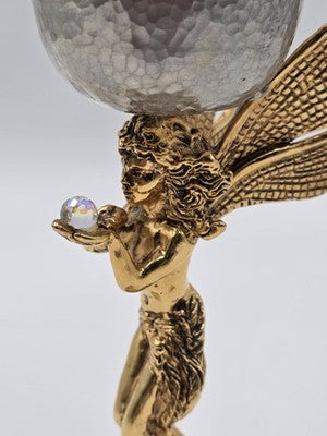 Rare K Dopita Studio Fairy Goblet Ltd Ed 221/300 Hand Made Tin Alloy Copper Art