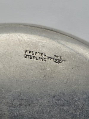 Set of 8  1940's Webster Sterling Silver Spoon Rests Leaf Form 100.9g USA