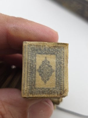 Antique Miniature Islamic Quran Istanbul Folding Manuscript In Case Arabic 40 Ft
