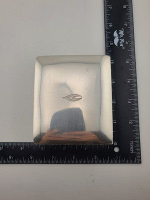 Vintage Sterling Silver by Poole 14 Cigarette Trinket Box w/Wood Inlaid. VG.