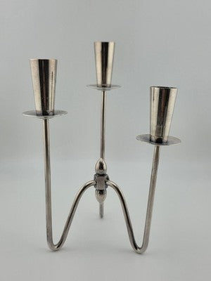 Rare Vintage Authentic Three-armed Candlesticks Silver Plated by Johannes Berg
