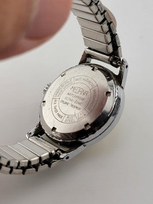Vintage Medana 500 Xtensa Wrist Watch With Band 33mm. Working Cond.