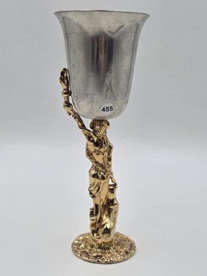 Rare K Dopita Studio Maiden Goblet Ltd Ed 183/300 Hand Made Tin Alloy Copper Art