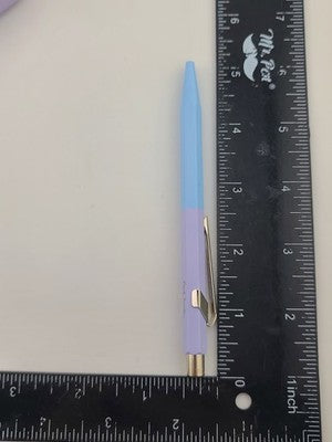 Caran d'Ache Paul Smith Discontinued 849 Ballpoint Pen Slate Baby Blue & Purple