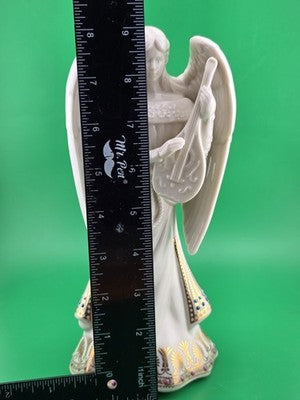 Lenox China Jewels Collection Angel of Harmony Ivory Porcelain & Gold Trim 9.5"