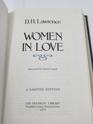 Women in Love by D.H. Lawrence Franklin Library Limited Ed. 1979 Leather. New.