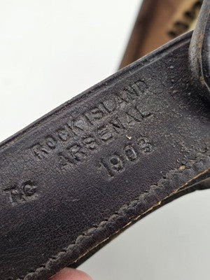 ROCK ISLAND ARSENAL 1903 McKEEVER U. S. ARMY LEATHER CARTRIDGE POUCH