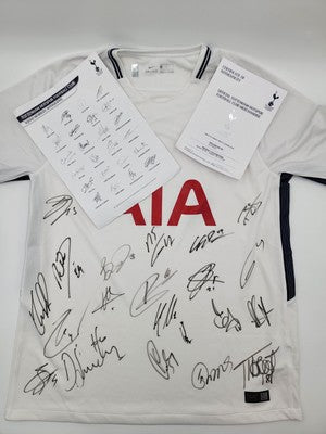 2017-2018 Tottenham Hotspur Spurs Full Team Signed Jersey Official COA hologram.