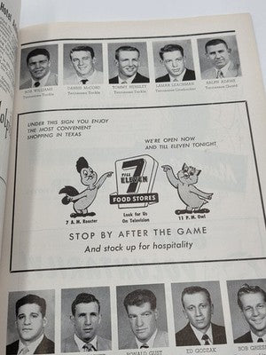 1953 Cotton Bowl Program &2 Ticket Stubs Tennessee Volunteers vs Texas Longhorns