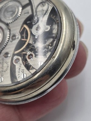 Antique 1892 Elgin Grade 118 17J 18S Pocket Watch Glass Exhibition Back Running