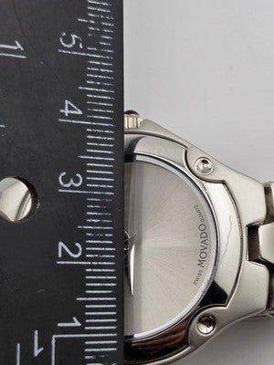 Movado Swiss Quartz 86.A1.816.2 Stainless Steel Museum Dial Men’s Watch. Running