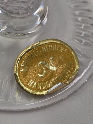 5 NACHTMANN TRAUBE 4 1/2" CORDIALS CRYSTAL WINE GLASSES MULTI COLOR CUT TO CLEAR