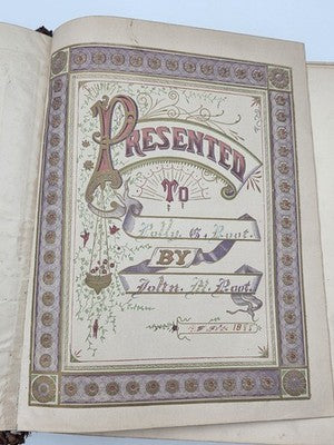 Antique 19th C Victorian Holy Bible 2000 Illustrations Embossed Leather Bible