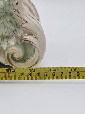 Antique 19thC Royal Bonn Germany La Corsica Ansonia Porcelain Mantel Clock Works