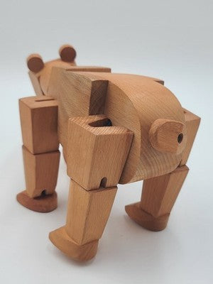 AREAWARE | URSA MINOR BEAR WOODEN TOY | DAVID WEEKS | WOOD CREATURES