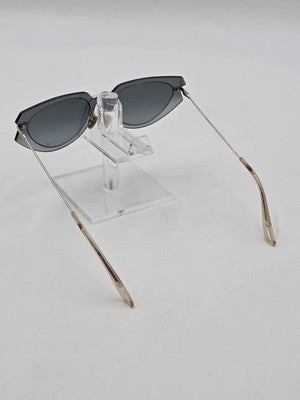 Vtg Christian Dior Attitude 2 Sunglasses Grey Gold 2M01I Authentic 53mm W Case