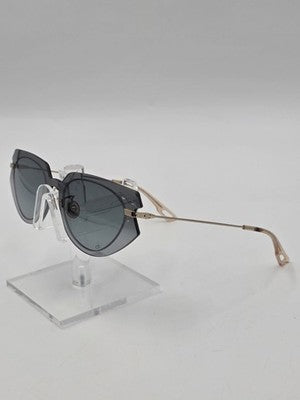 Vtg Christian Dior Attitude 2 Sunglasses Grey Gold 2M01I Authentic 53mm W Case