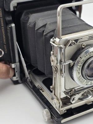 Graflex Crown Graphic 4x5 Camera Kodak Ektar 101mm f4.5 Flash Supermatic. Read.