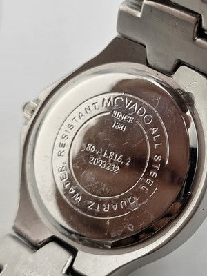 Movado Swiss Quartz 86.A1.816.2 Stainless Steel Museum Dial Men’s Watch. Running