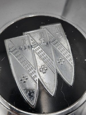 Vintage Buick Tri-Shield Dog Dish Poverty Hub Caps Set of 4 10" 1941-1960 OEM