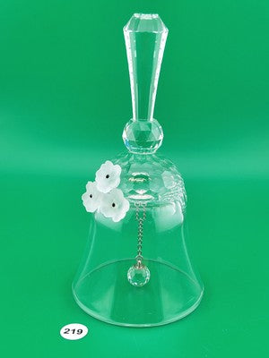 Vintage Swarovski Retired Crystal Dinner Table Bell 1981 5.75" Austria. VG Cond.